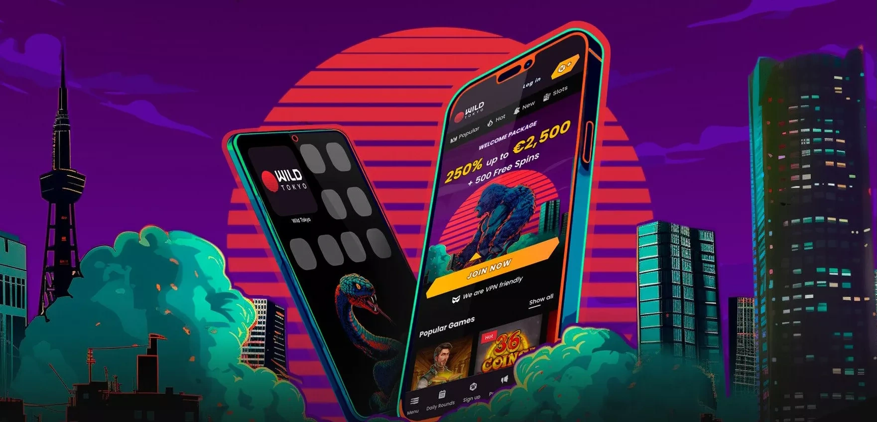 WildTokyo Casino App Screenshot